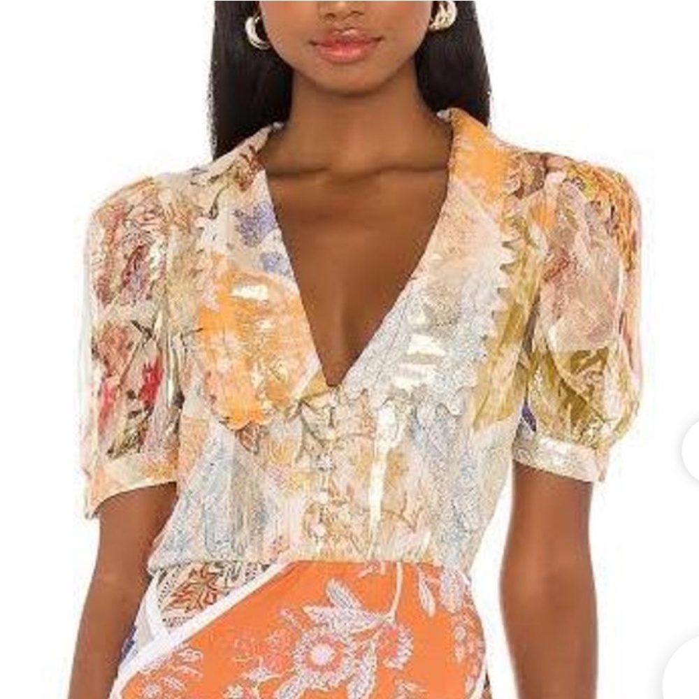 Hemant And Nandita Women’s Bodysuit Ultra Feminine Formal Ceremony Holiday Sz S